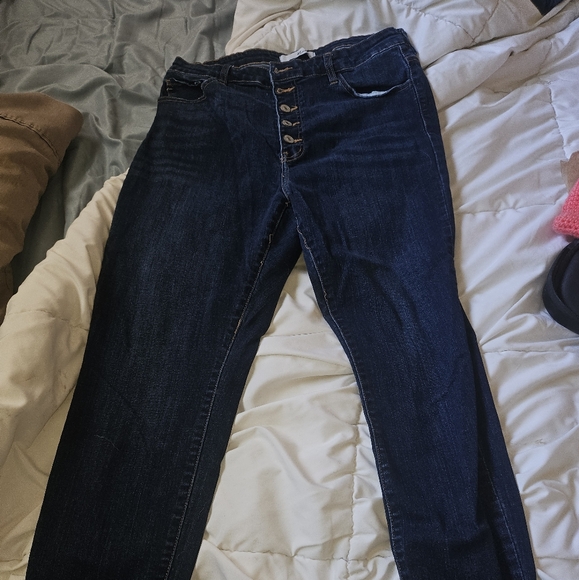 Kancan Button Down Jeans - Picture 1 of 4